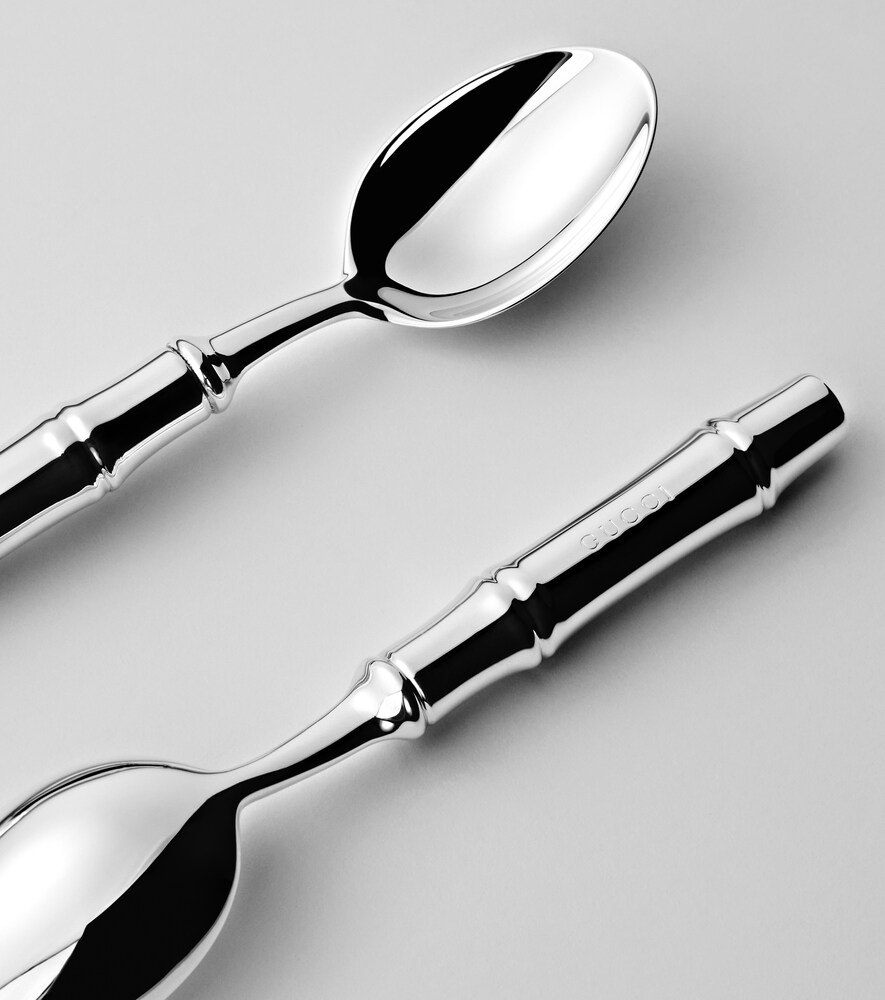  Gucci Gucci Set Of 2 Silver-plated Spoons 