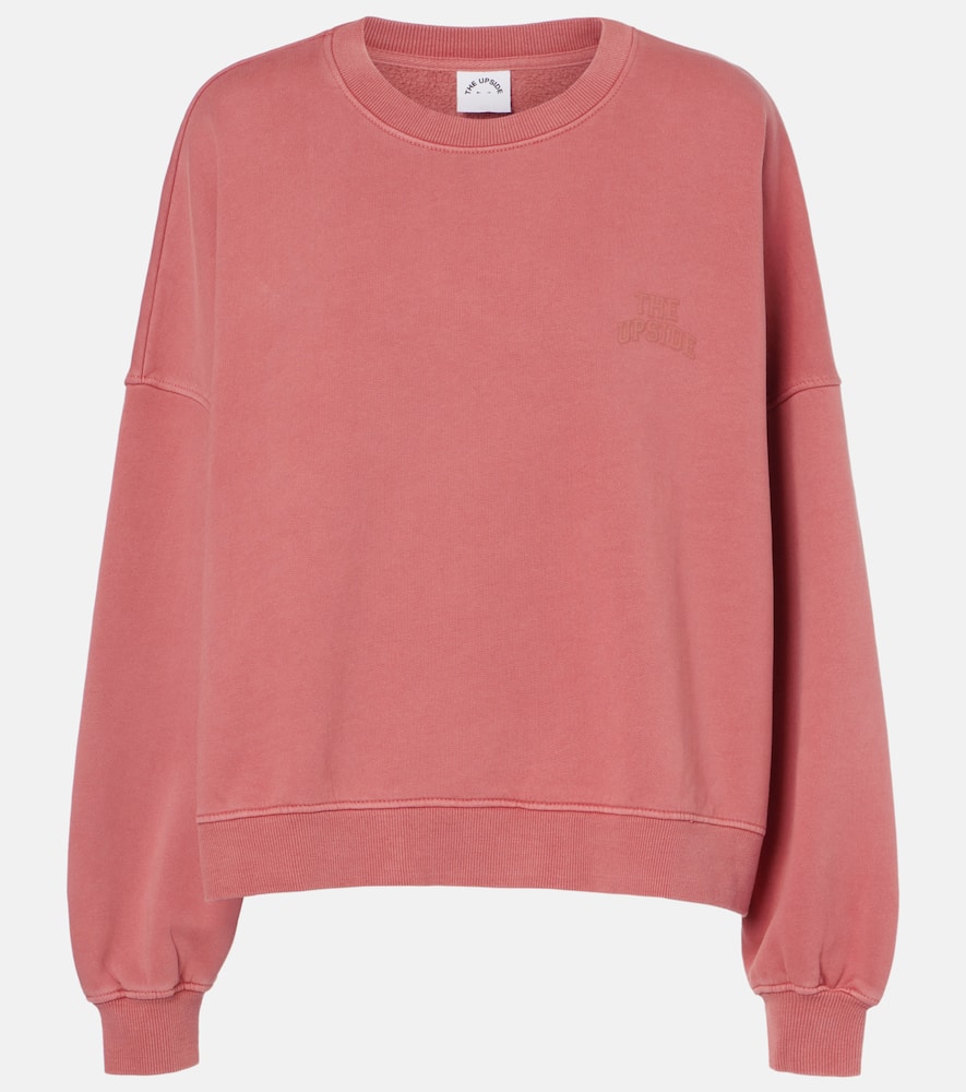 The Upside Paloma Logo Cotton Sweatshirt In Pink
