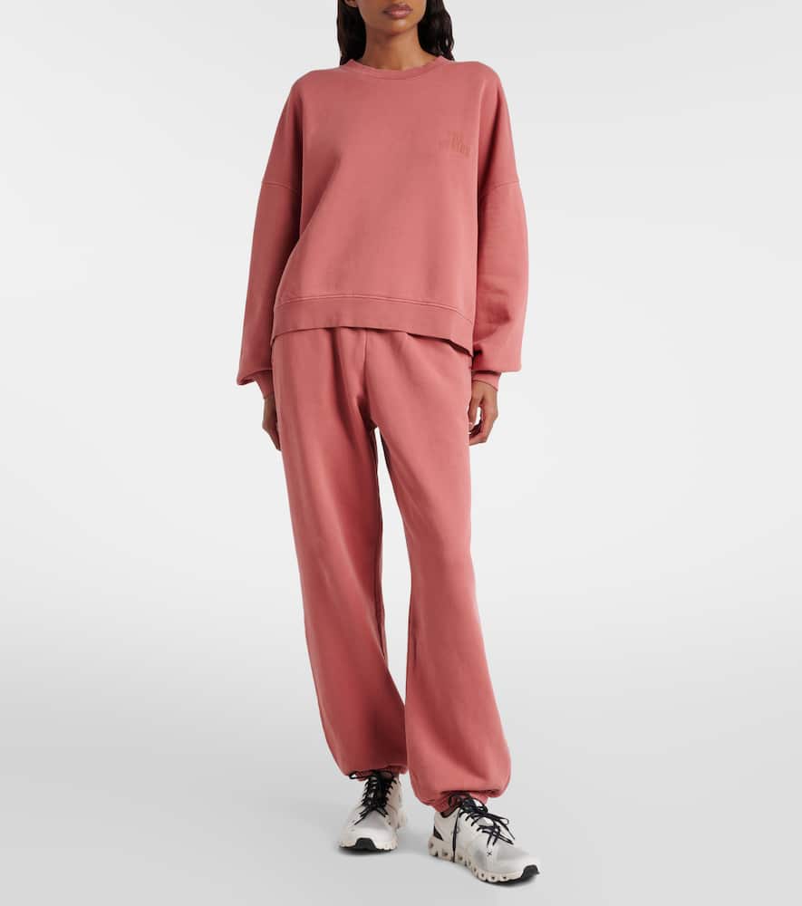 The Upside Paloma Logo Cotton Sweatshirt In Pink