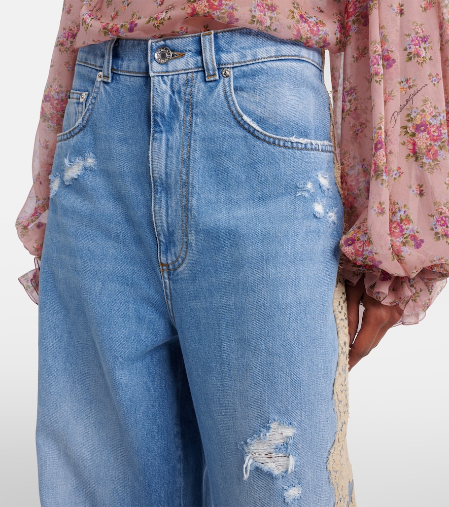  Dolce&gabbana Dolce&gabbana Jeans Anchos Con Encaje 