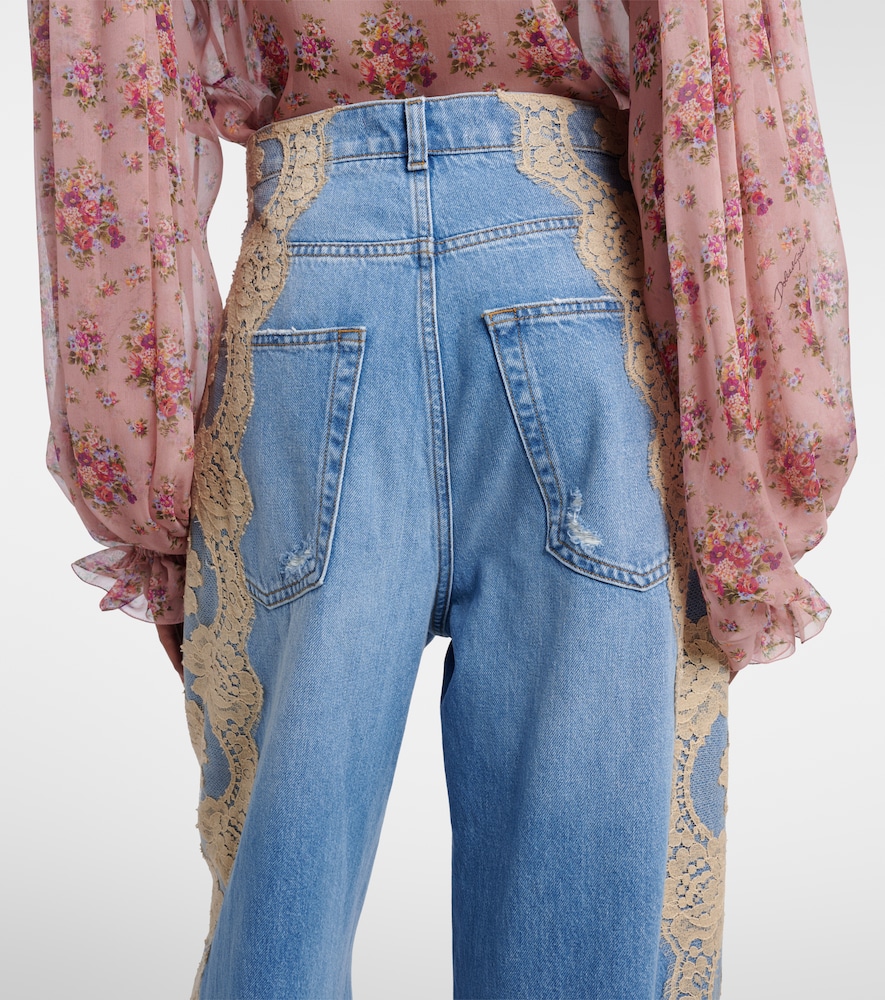  Dolce&gabbana Dolce&gabbana Jeans Anchos Con Encaje 