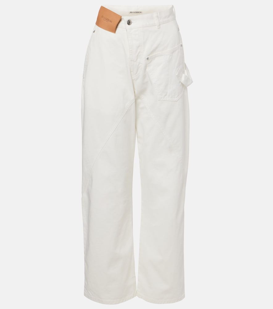 JW Anderson Embroidered straight jeans