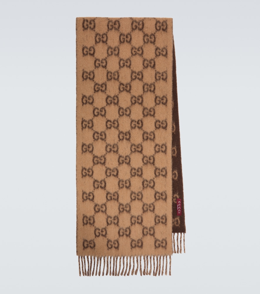Gucci GG fringed scarf