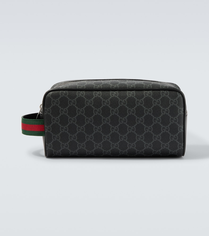 Gucci Men's Black Gg Canvas Pouch