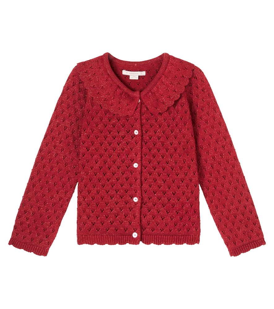 Konges Slojd Red Cotton-Blend Lame Cardigan Y Size 4 - Mytheresa