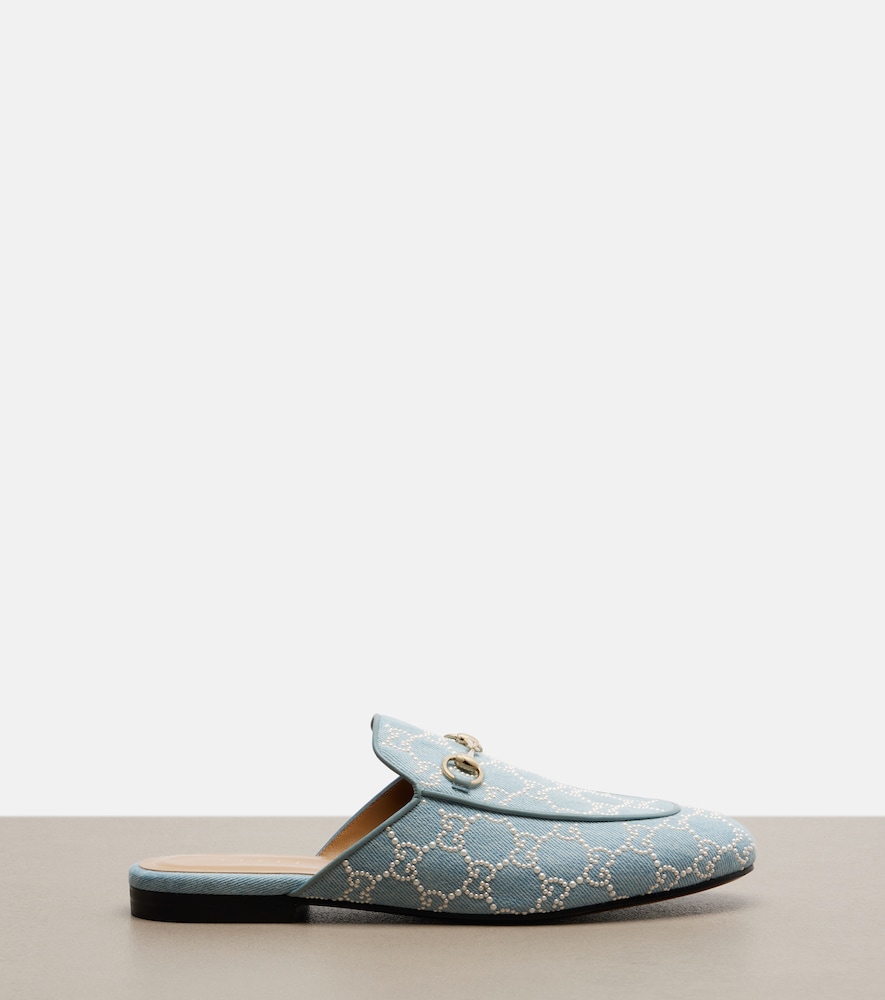  Gucci Gucci Princetown Gg Embellished Mules 