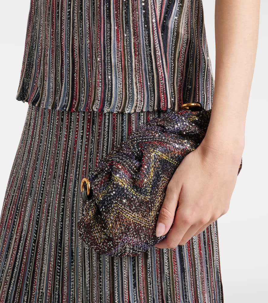 Missoni Caperdoni Small sequined clutch