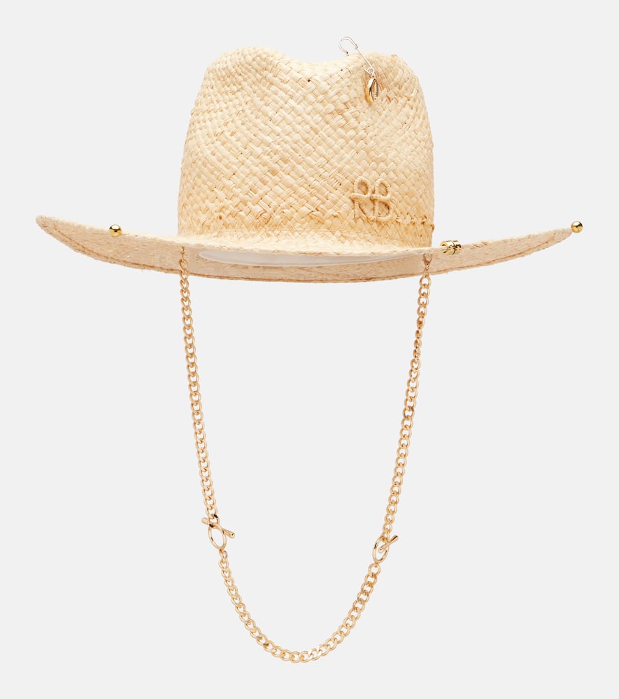 Ruslan Baginskiy Rb Straw Fedora In Neutral