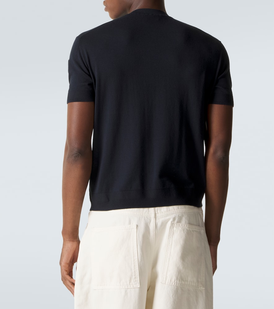  Moncler Moncler T-shirt Aus Seide Und Baumwolle 