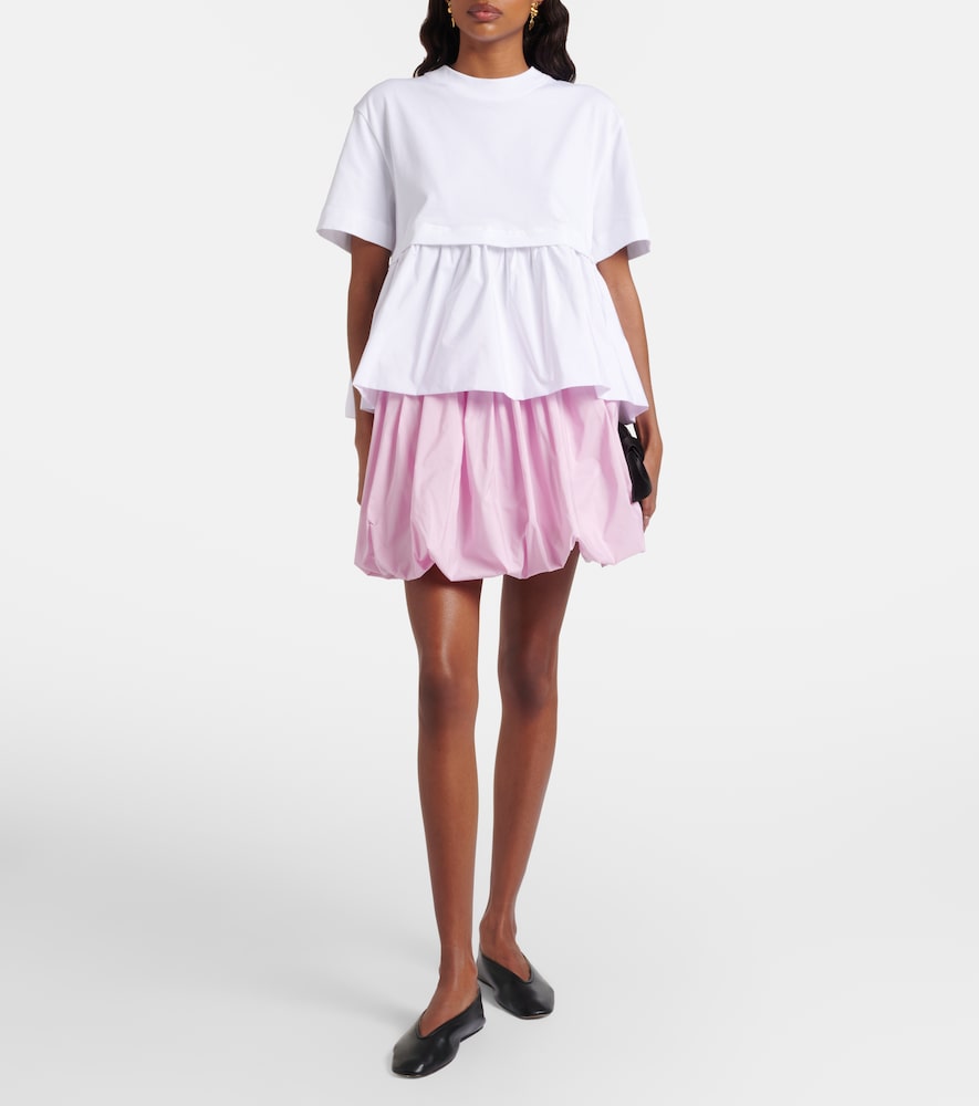 Patou Cotton jersey and faille T-shirt