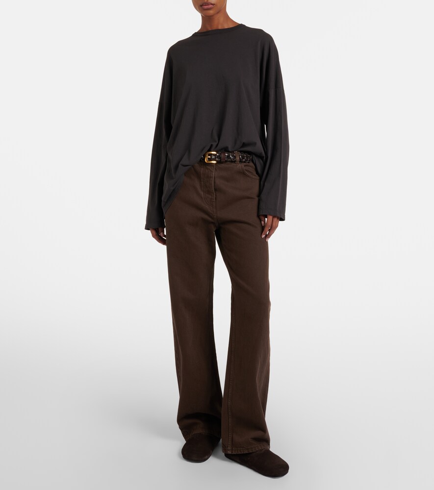  The Row The Row Longsleeve Floris Aus Baumwoll-jersey 
