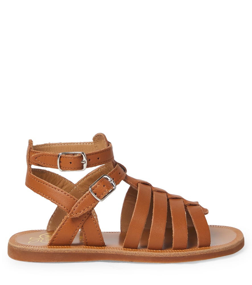 Pom D'api Plagette Gladiator Leather Sandals In Brown