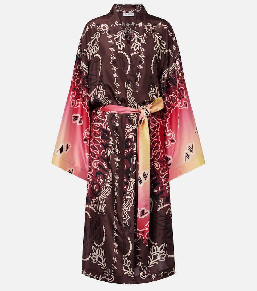 Copricostume in seta con stampa