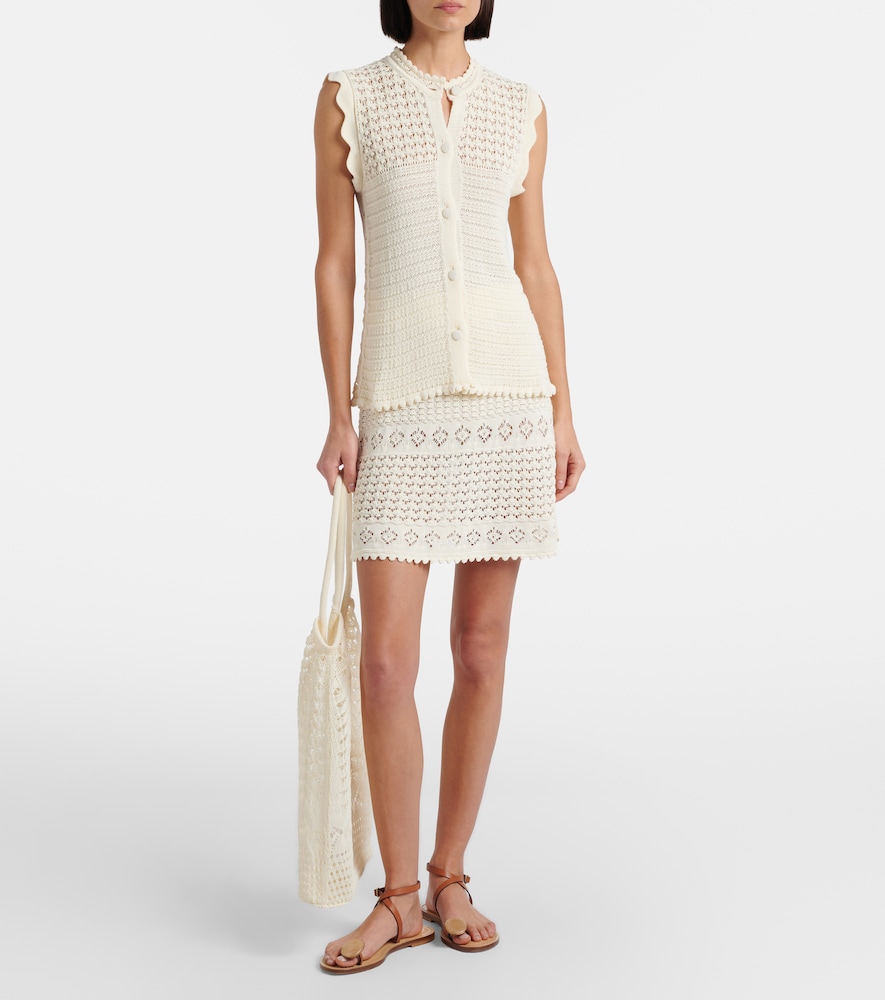 Eres Angela crochet miniskirt