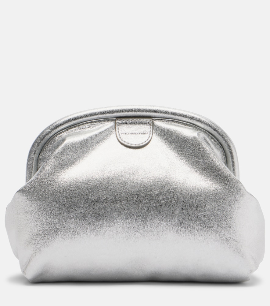 Stella McCartney Falabella padded metallic clutch