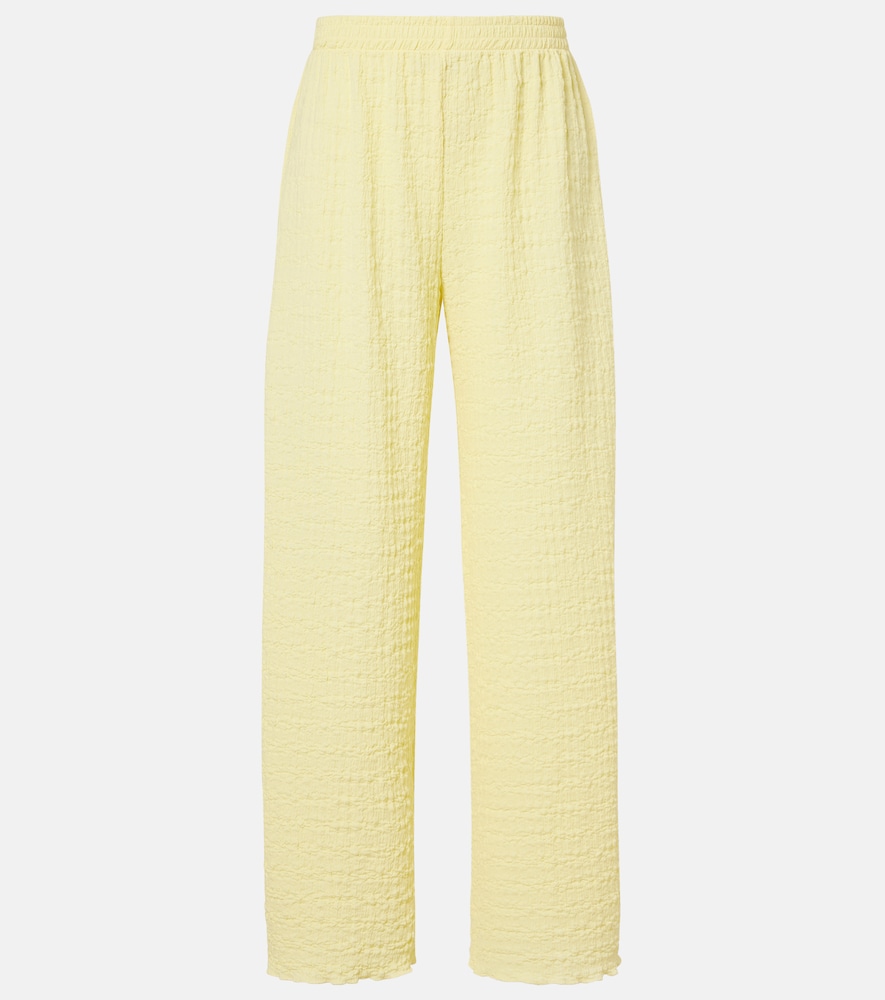 Jade Swim Mika seersucker wide-leg pants