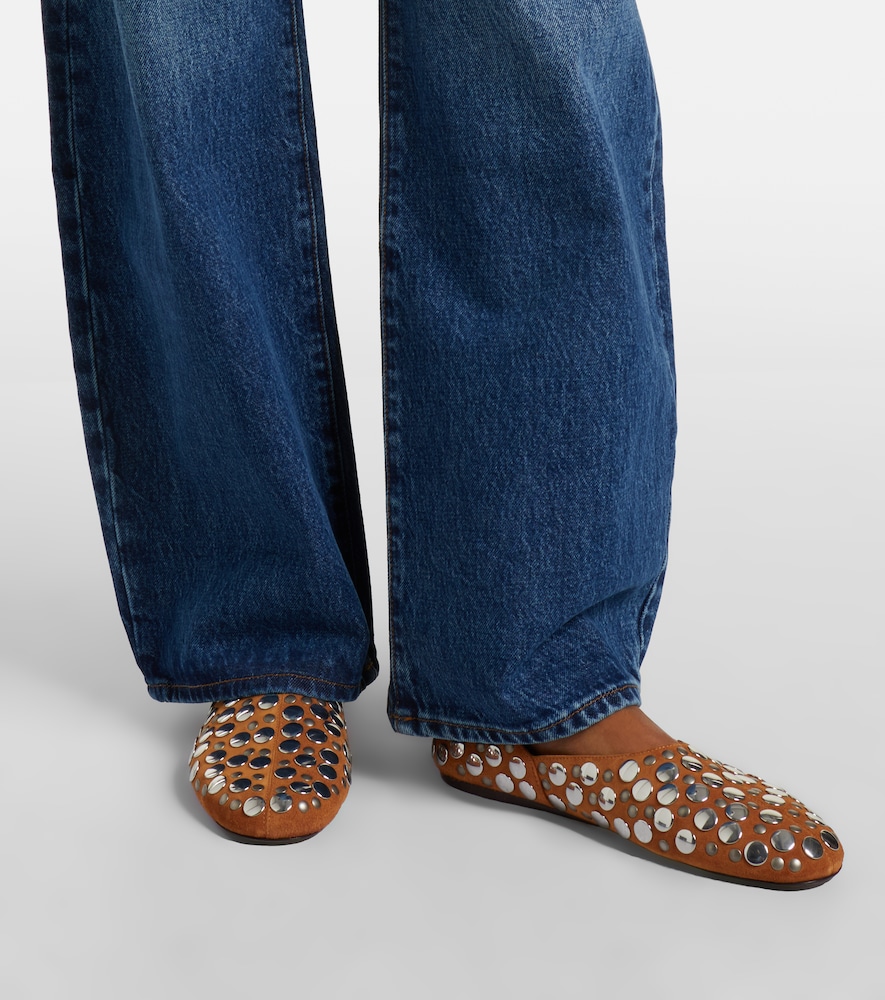 The Bow Barrel-Leg Jeans