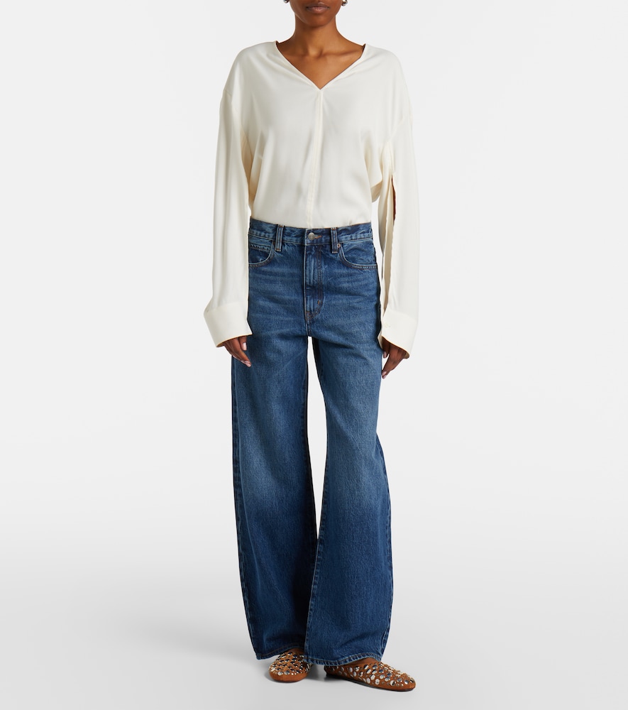 The Bow Barrel-Leg Jeans