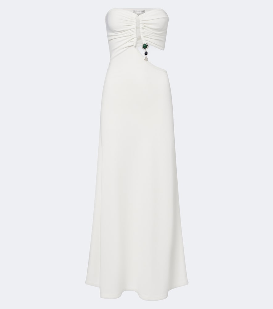 Christopher Esber Women's White Embellished Cutout Jersey Maxi Dress UK Size 14 - Mytheresa