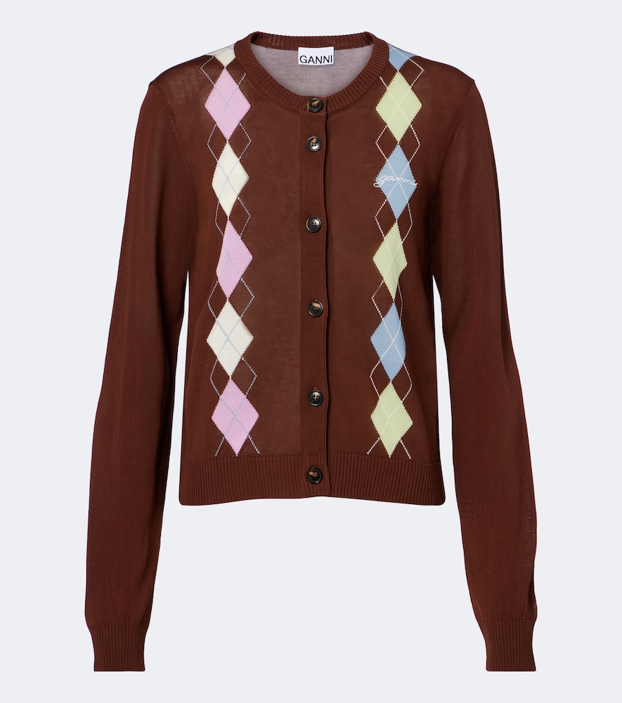 Cardigan Argyle in cotone