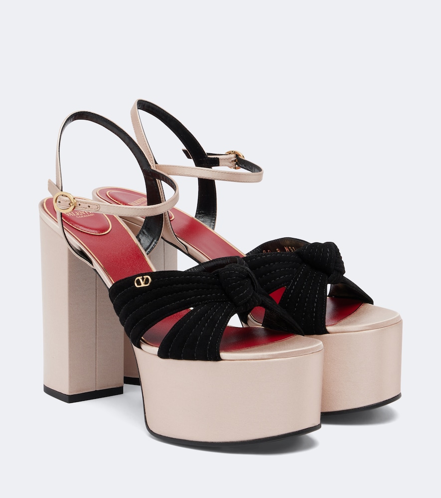 Plateausandalen Crasher mit Satin