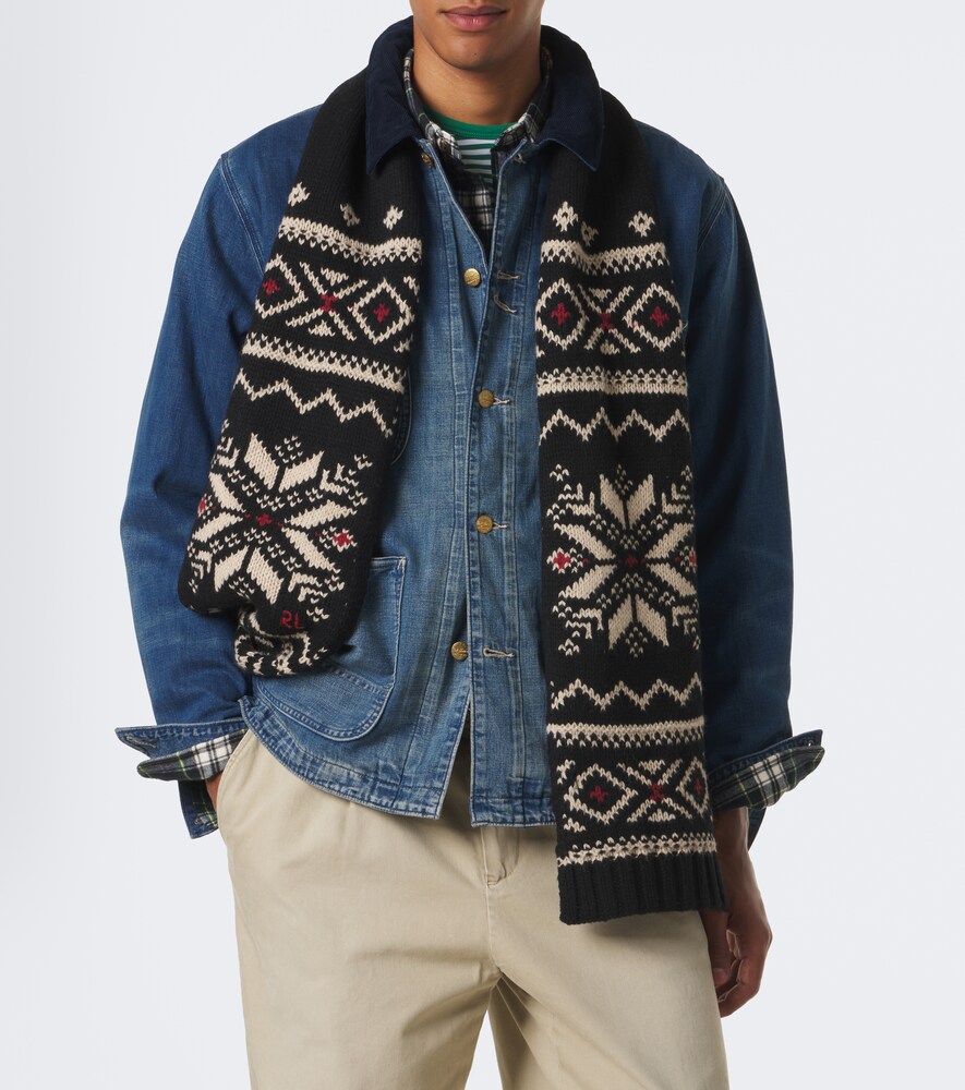 Polo Ralph Lauren Wool, Cotton, And Linen-Blend Scarf