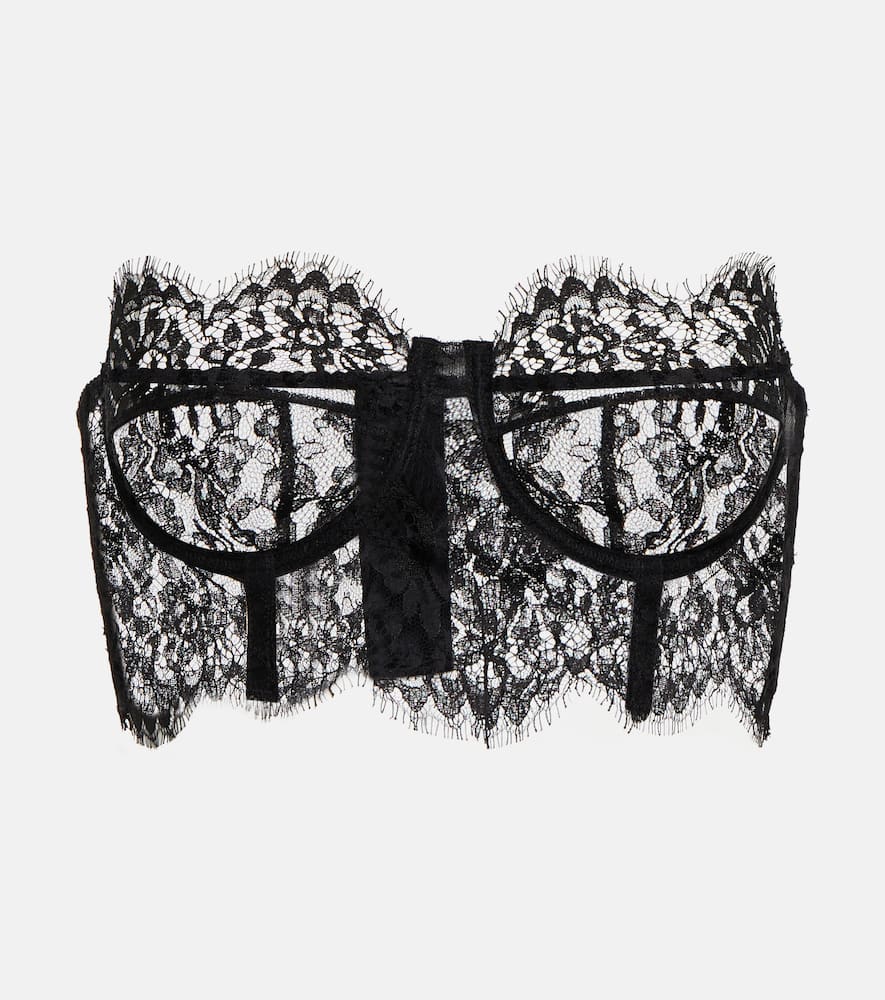 Dolce & Gabbana Floral lace bustier