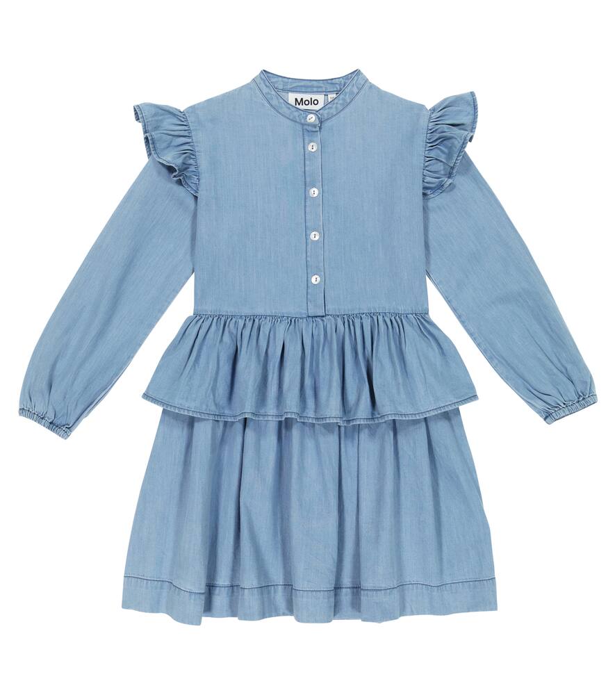 Molo Carisma ruffle-trimmed denim dress