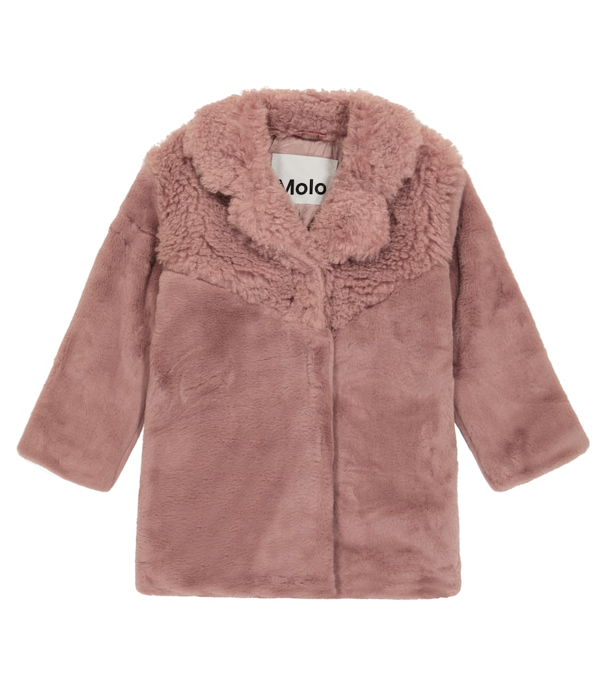 Molo Haili faux fur and faux shearling coat
