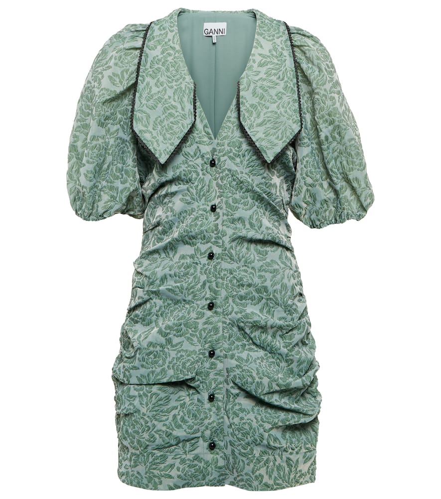 Jacquard organza minidress