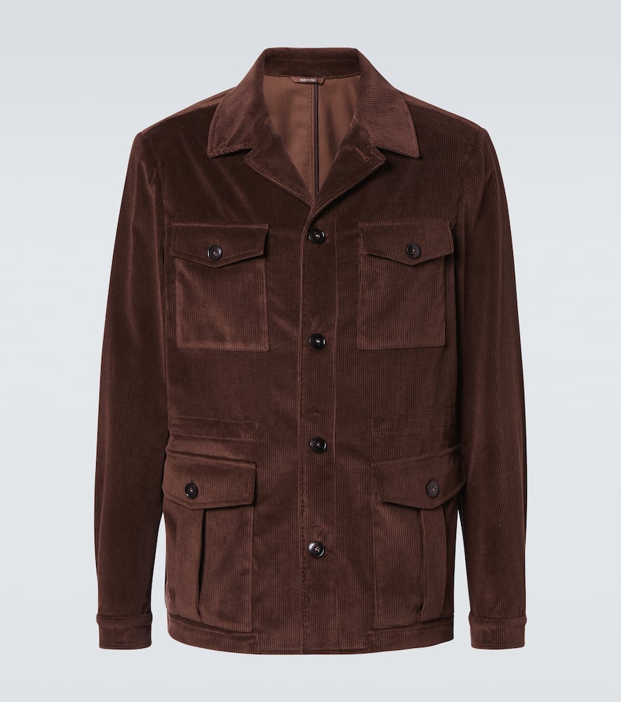 Wool and cashmere-blend jacket
