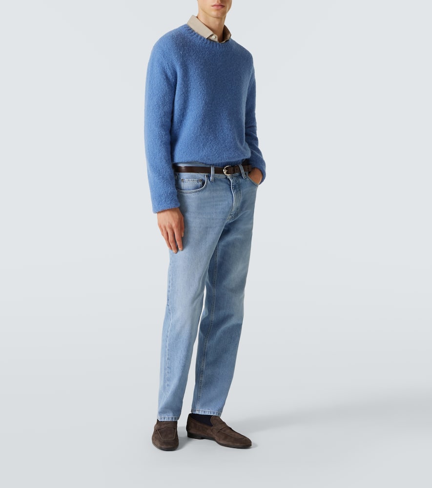 Zegna Men's Roccia Straight Leg Jeans In Blue