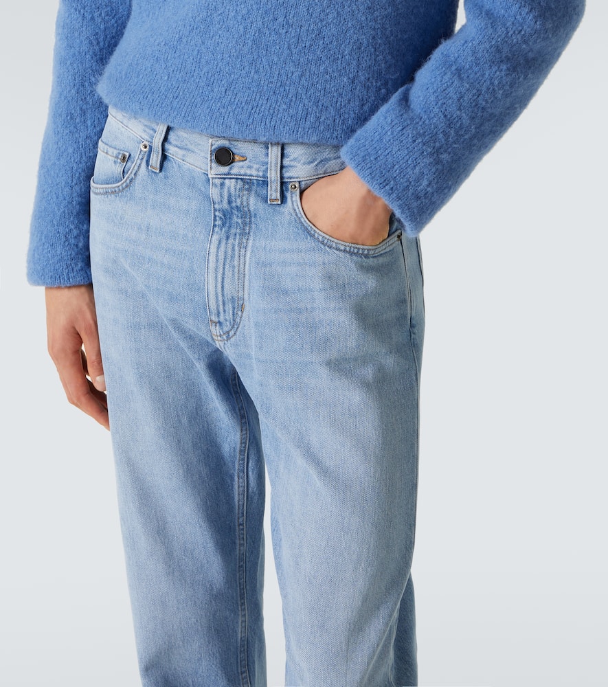Zegna Men's Roccia Straight Leg Jeans In Blue