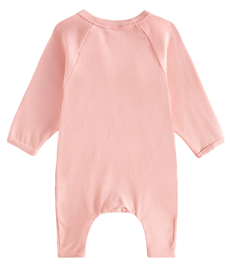 Jellymallow Baby Printed Cotton-blend Onesie In Pink