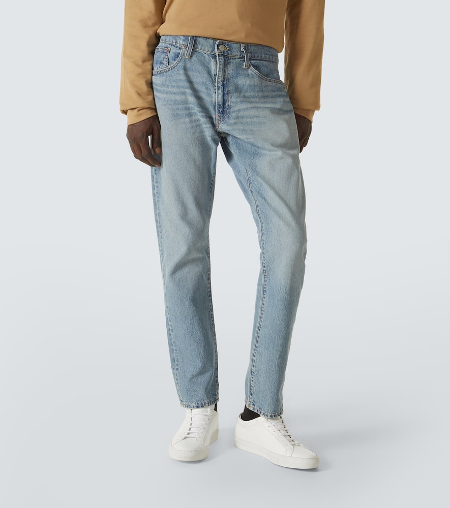 Polo Ralph Lauren Straight Trousers With Five Pockets And Belt Loops In Blue