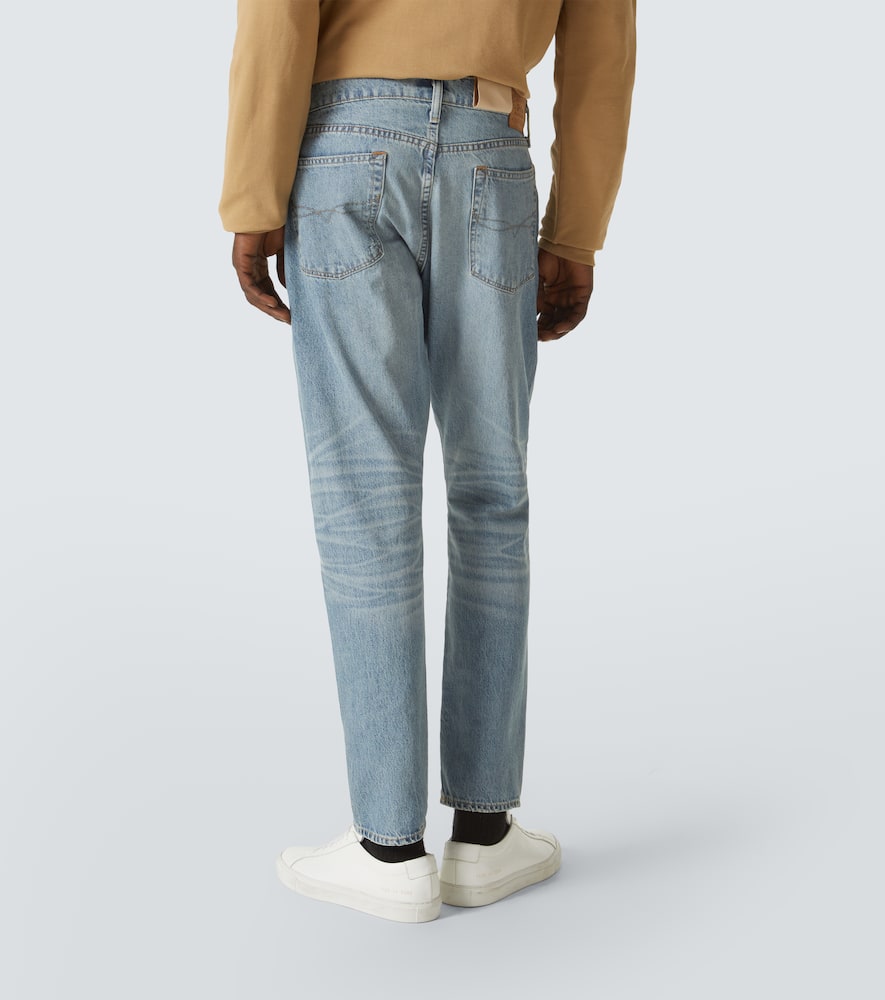 Polo Ralph Lauren Straight Trousers With Five Pockets And Belt Loops In Blue