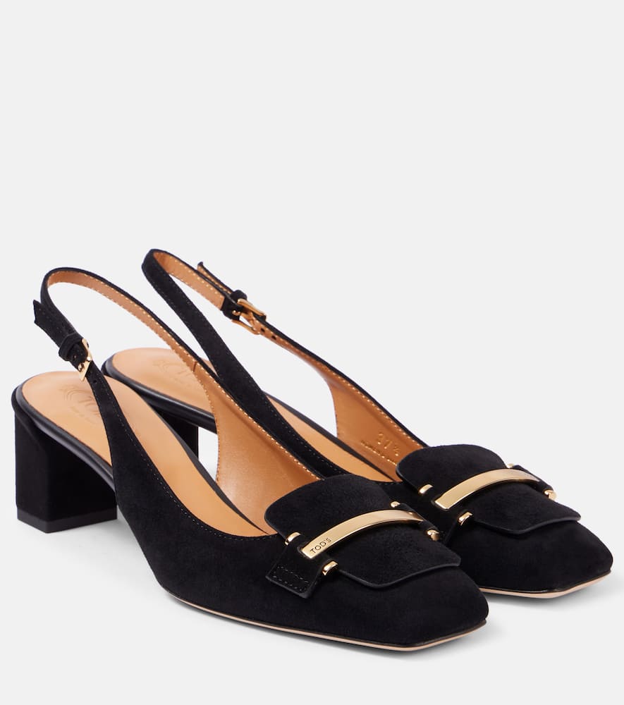 50 suede slingback pumps