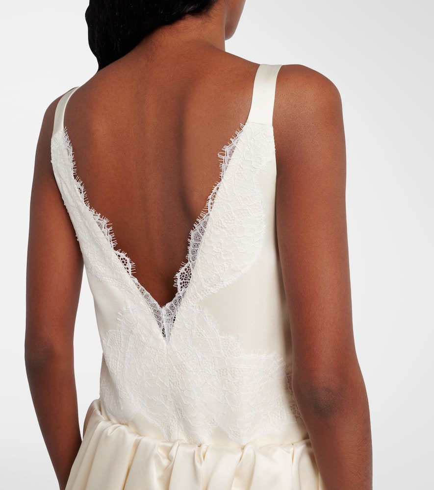 Jw Anderson Rolled Hemline Cami Dress In White