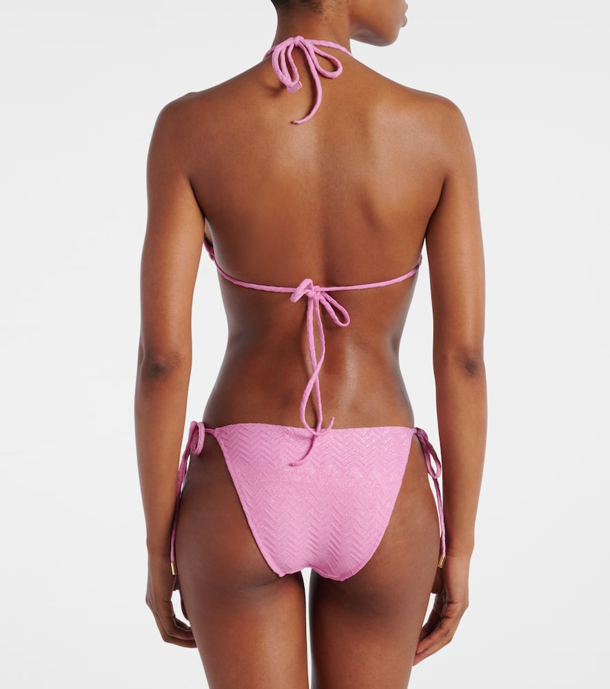 Melissa Odabash Miami Chevron Bikini Top In Pink