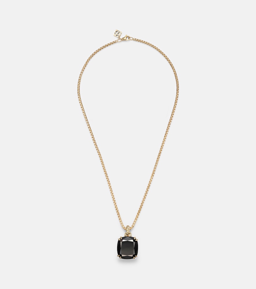 David Yurman Marbella 18kt gold necklace with onyx