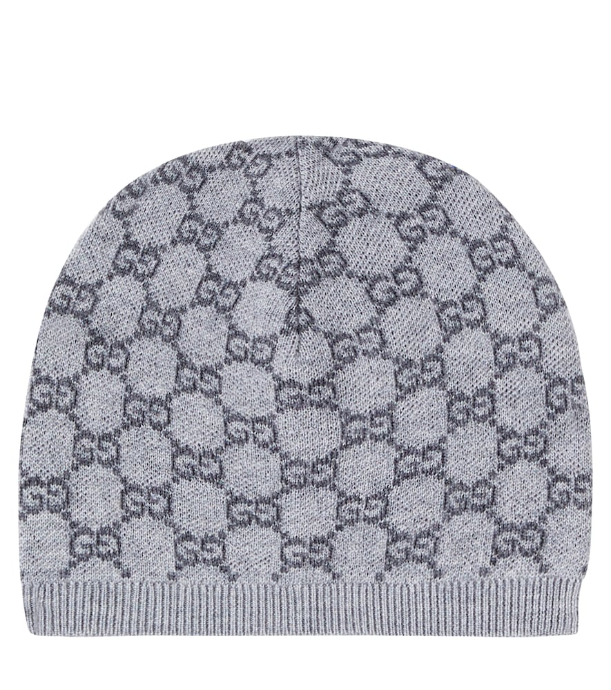 Gucci Kids Baby GG ribbed-knit wool beanie