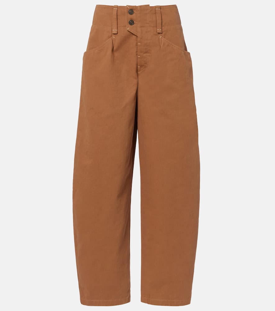 Isabel Marant Oumaya Barrel-leg Jeans In Brown