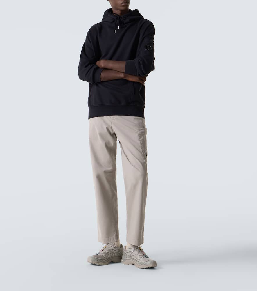 C.p. Company C. P. Company Cotton Jersey Hoodie In Black