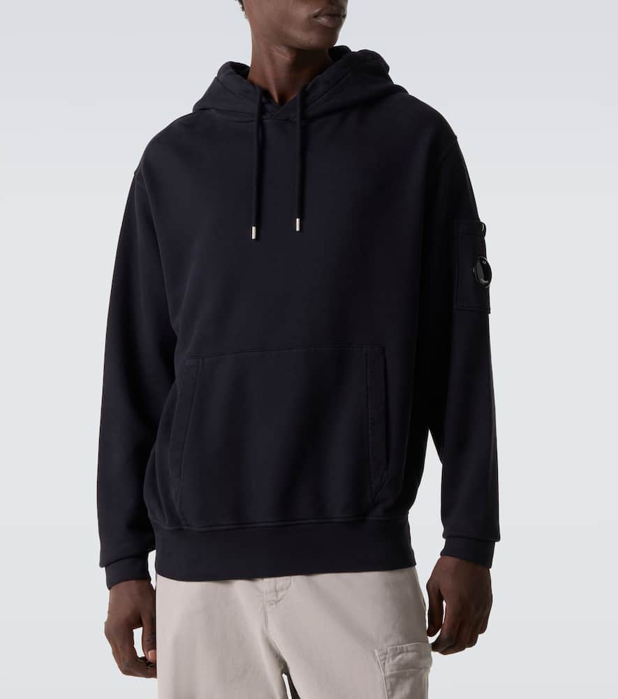 C.p. Company C. P. Company Cotton Jersey Hoodie In Black