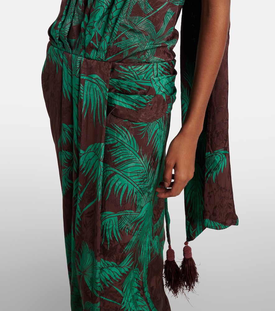 Johanna Ortiz Summer Counts Jacquard Maxi Dress In Brown