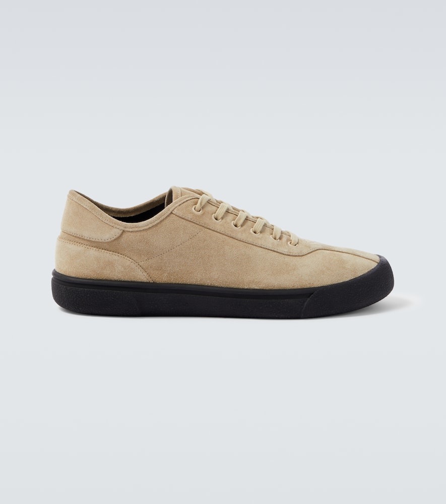 The Row Suede Sneakers In Neutral