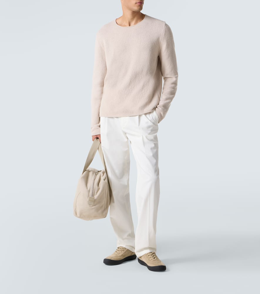 The Row Suede Sneakers In Neutral