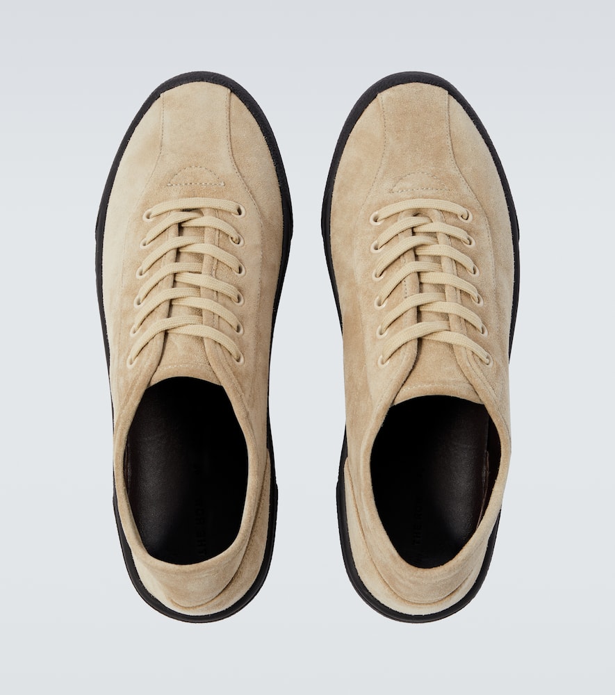 The Row Suede Sneakers In Neutral