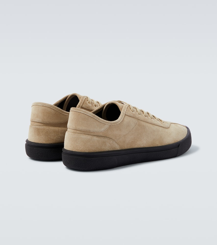 The Row Suede Sneakers In Neutral