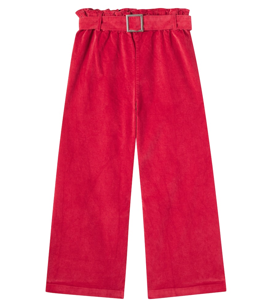 Cozmo Lima Cotton Corduroy Pants In Red